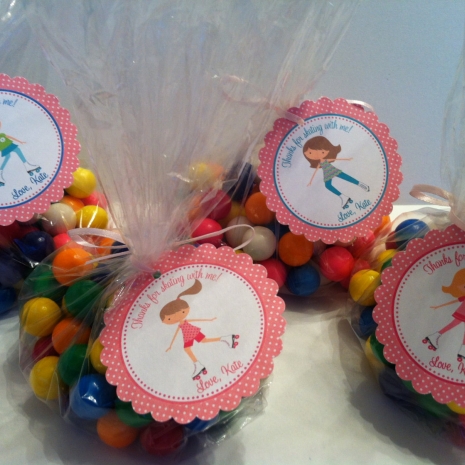 Rollerskating Birthday Party Favor Bags