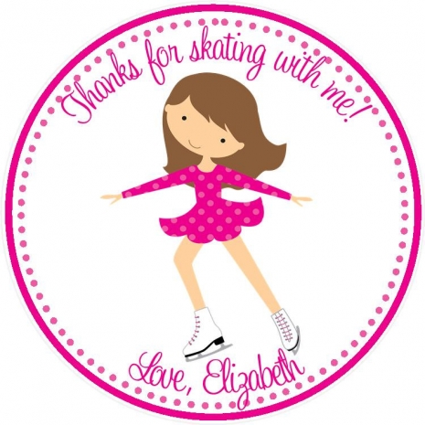 Ice Skating Party Favor Tags