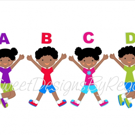 African American Trampoline Birthday Party Favor