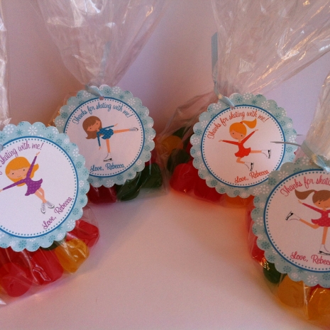 Ice Skating Birthday Favor Bags