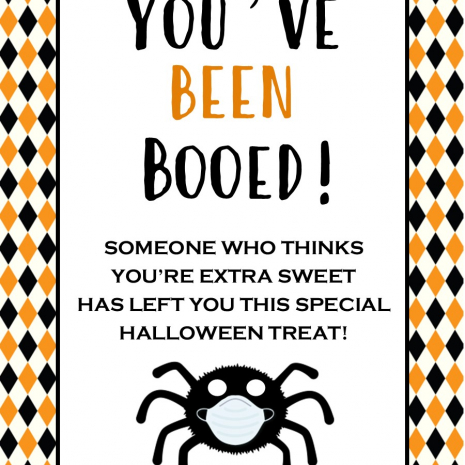 You've been Booed - Gift Tag - Halloween Booed Printable