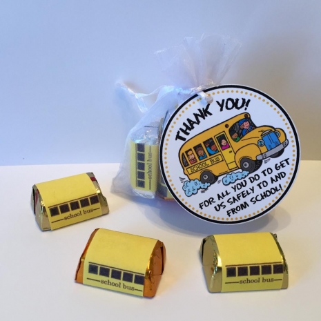 School Bus Driver Thank You Tags