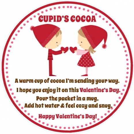 Valentine's Day Favor Tag