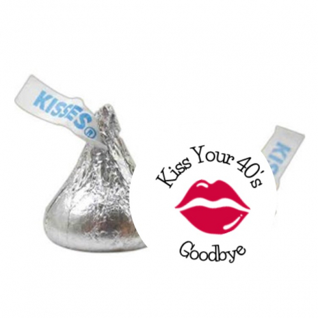 Kiss your 40's Goodbye Stickers
