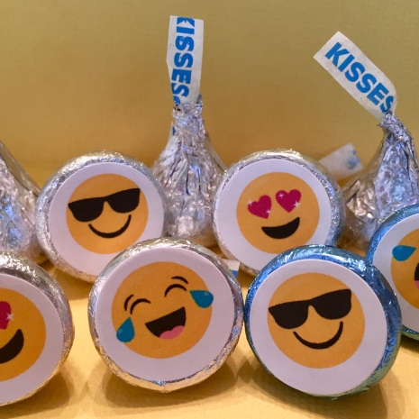 Emoji Hershey Kiss Stickers