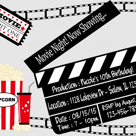 Movie Night Invitation