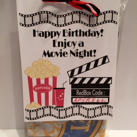 RedBox Printable Birthday Gift Tag