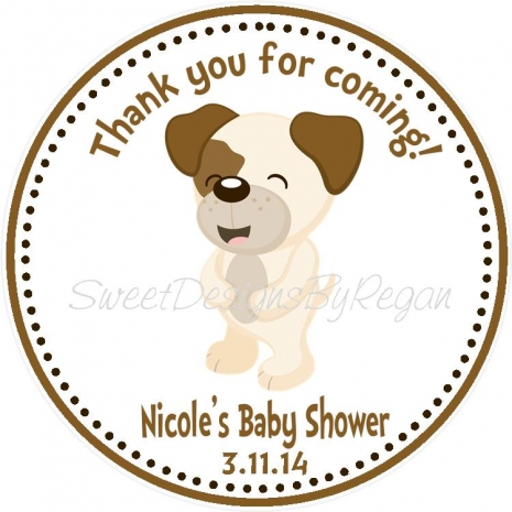 Little dog laughed favor tag