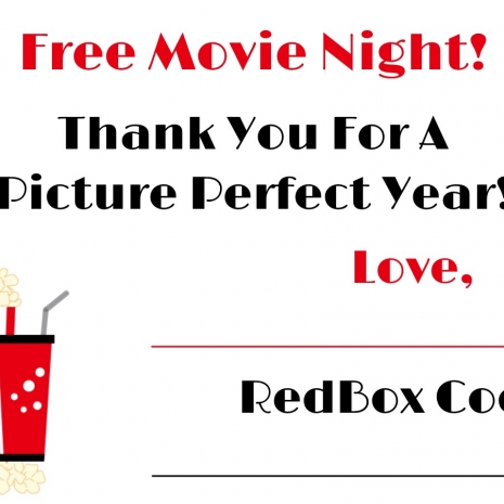 RedBox Printable Gift Tag