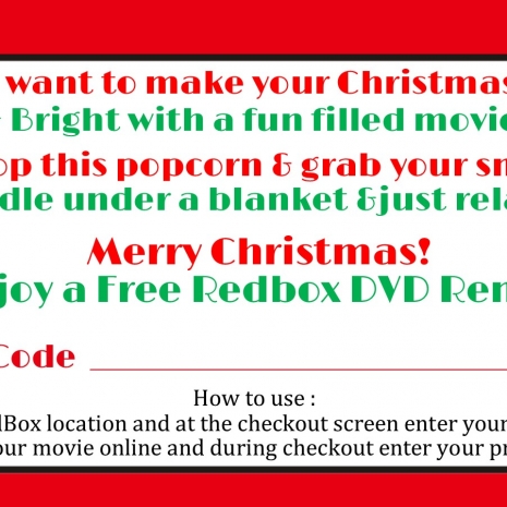 Redbox Gift Tag