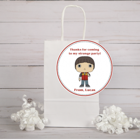 Stranger Things Party Favor Tags
