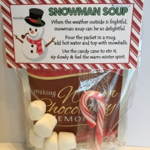 Snowman Soup - Treat Bag Topper
