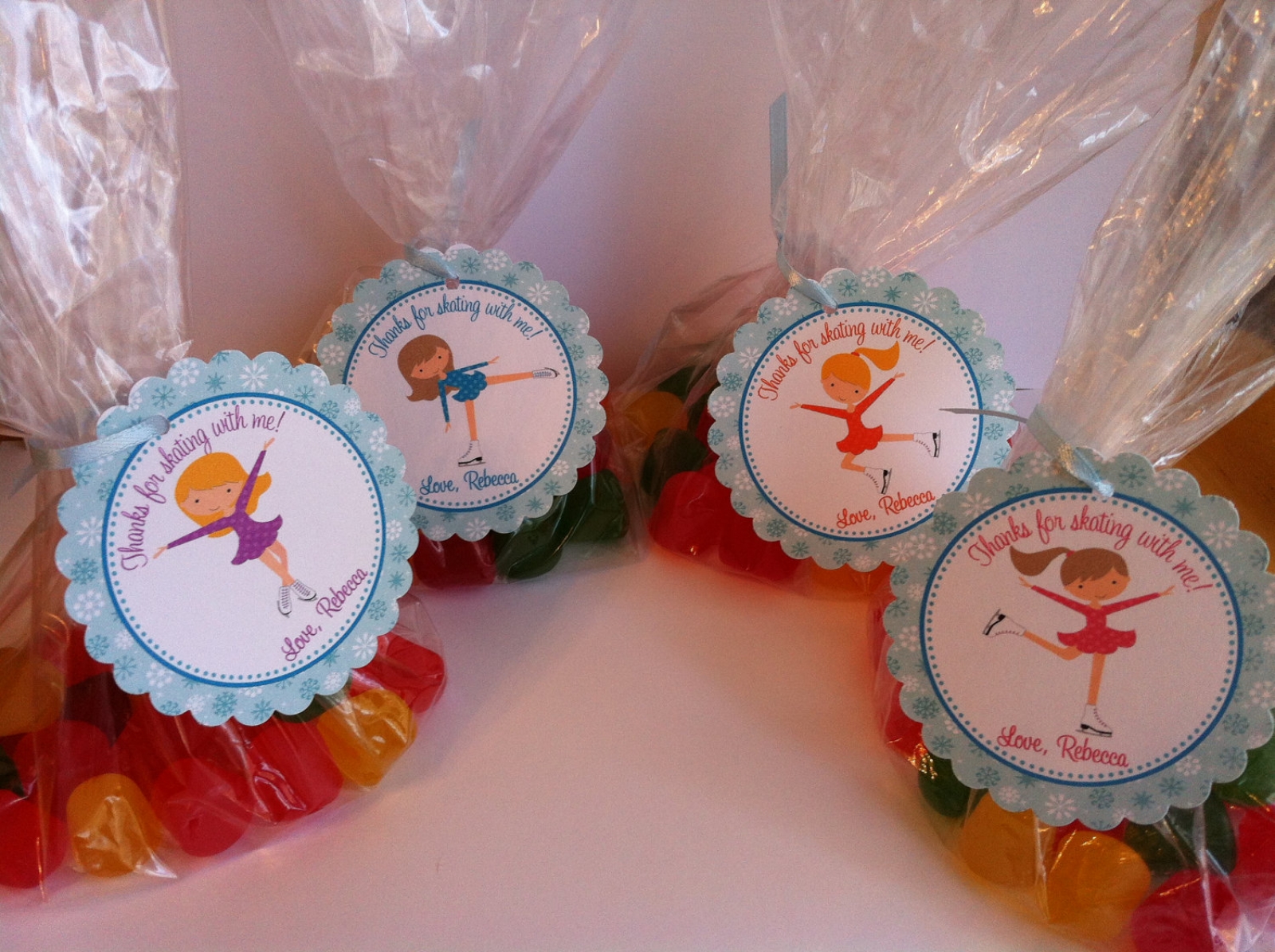 Ice Skating Party Favor Bags