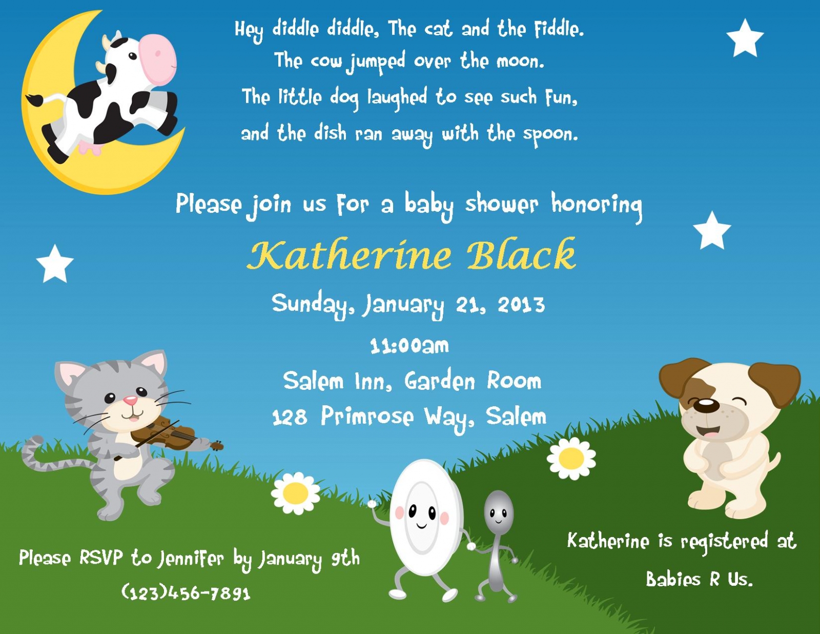 Nursery rhyme hotsell theme baby shower